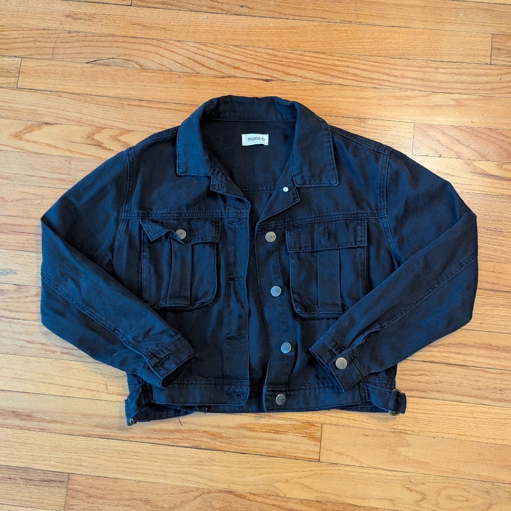 Mono B Cropped Denim Jacket